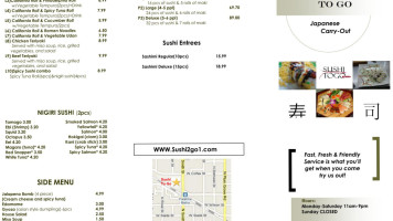 Sushi Togo Inc menu