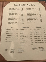 Sushi Seki menu