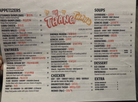 Thang Thang menu