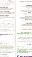 The Acai menu