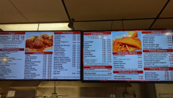 Tony's House Of Pizza menu