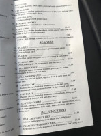 Thai Chef menu