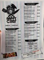 The Nappy Chef menu