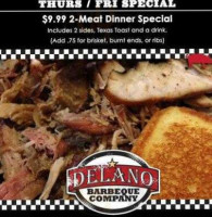 Delano Barbeque Company food