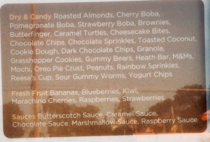 Yogurt Mill menu