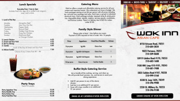 Wok Inn menu