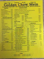 Golden Chow Mein Restaurant menu