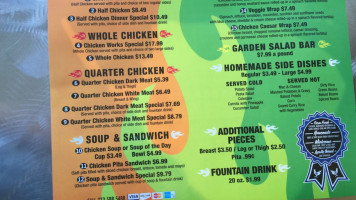 Chicken Works Salad Company menu