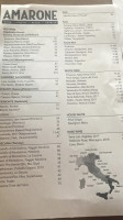 Amarone menu