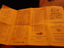 Chi Thai menu