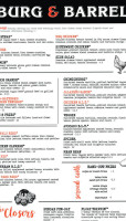 Burg Barrel Leawood menu