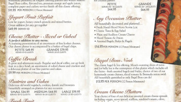 Bagel Boss New York menu