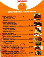 San Marcos menu