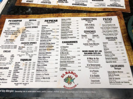 El Barco menu