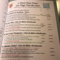 L’antre Deux Verres menu