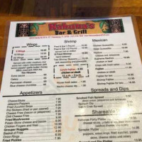 Kahuna's And Grill menu