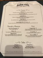 Dulce Vida Latin Bistro menu