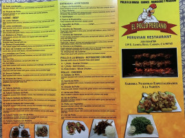 El Pollo Peruano menu