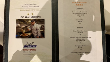 Hwa Yuan menu