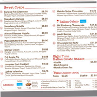 Eight Turn Crepe (dekalb Market Hall) menu