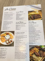 La Crema Food And Grill menu