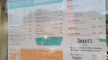 Joe's Steaks Soda Shop menu