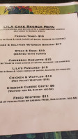 Lila Cafe menu