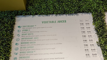 Juicy Cube menu