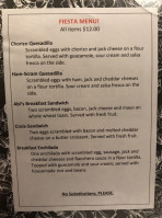 Kathleen's Restaurant menu