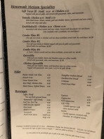 Kathleen's Restaurant menu