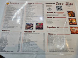 Casa Kike menu