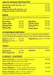 Mela Indian menu