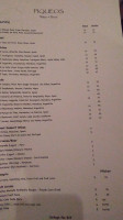 Piqueo's menu