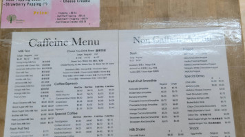 Nameless Tea And Coffee menu