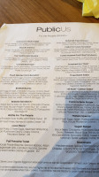 Publicus menu