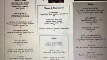 Silverlake Bistro menu