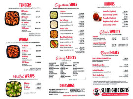 Slim Chickens menu