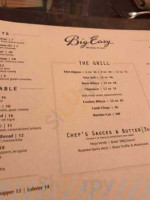 Big Easy Wine And Grill menu