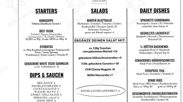 Steak HÜtte Batruel menu