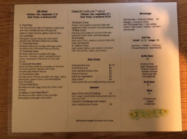 Thai Recipe menu