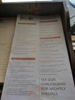 Fran's Filling Station menu