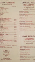 Telly's Taverna menu