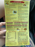 Taqueria Los Jalisciensis menu