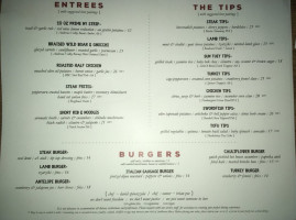 The Tip Tap Room menu