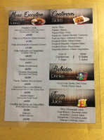 El Sitio Coffee menu