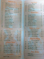 Dragon Express menu