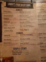 Harpoon Larry's Oyster menu