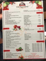 Prik Thai Cuisine menu