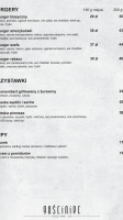 ‘’gościniec’’ menu