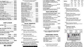 Italian Express menu